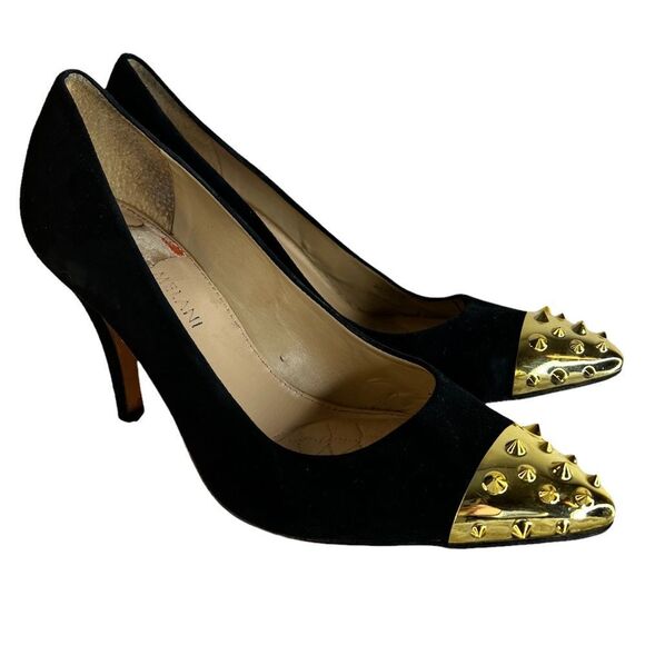 Antonio Melani Heels with‎ Gold Spikes - Picture 1 of 7